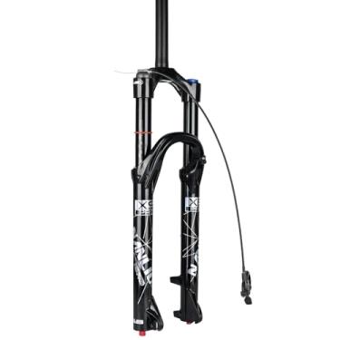 Imagem de NANLIO Suspensão de garfo de bicicleta X9 PRO 34 mm 26 69.8 cm 73.7 cm MTB Garfo de amortecimento de óleo e gás Bloqueio de controle manual 140/160 mm
