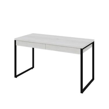 Imagem de Mesa Kuadra Office 135x60x75cm C-02 Gavetas Snow - Snow -