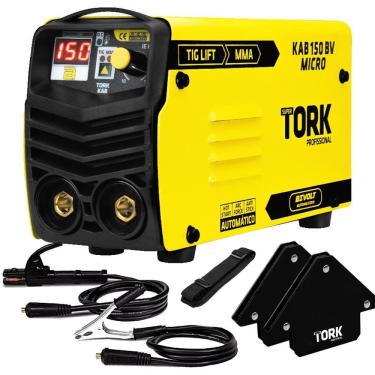Imagem de Kit Maquina Solda Inversora Mma + 2 Esquadro Magnetico 12Kg