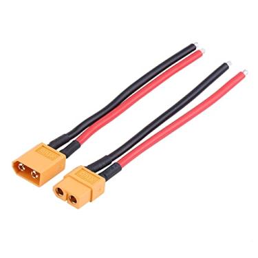 Imagem de Zaweliyo 2pcs Definir Fêmea Adaptador de Silicone do Conector Feminino Conjunto de Cabos de Silicone para Acessórios de Carregamento de Bateria RC