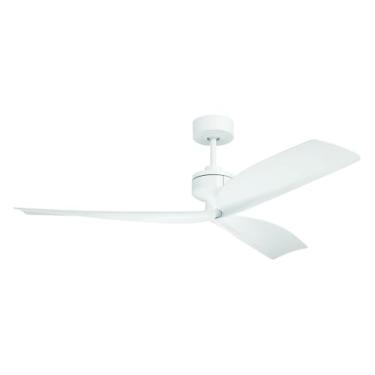 Imagem de Craftmade - Ventilador de teto Rafiki 132 cm com acabamento branco interno/externo com controle de parede de 6 velocidades