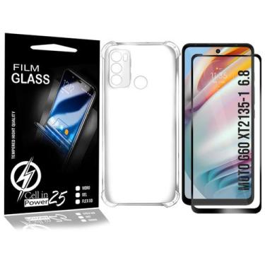 Imagem de Pelicula Vidro 3D + Capa COM BORDA Moto G60 XT2135-1 6.8 - Motorola