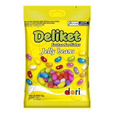 Imagem de Bala Deliket Jelly Beans Frutas Sortidas Dori 150g