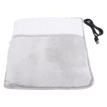 Imagem de aqxreight Aquecedor do pé Elétrico Ponto de Aquecimento de Aquecimento Rápido USB Almofada de Aquecimento Cinza para Pés Com Tecido Macio Consumo de Baixa Energia para Viagens Em Casa