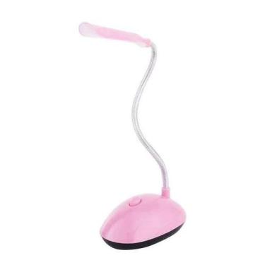 Imagem de Luminária de Mesa Rosa com Luz de Led - luminaria