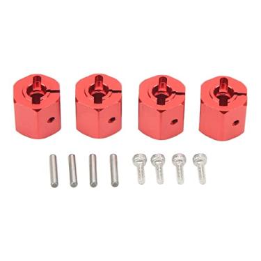 Imagem de Adaptador Hexagonal RC 12mm Adaptadores de Acionamento de Cubo Hexagonal de Roda de 12mm, 4 Peças de Liga de Alumínio Requintada Leve Adaptador Hexagonal RC 12mm para Escaladores