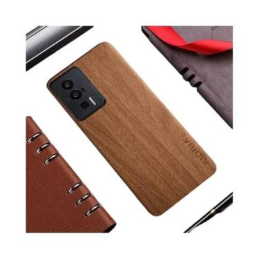 Imagem de Capa De Couro Com Padrão De Madeira De Bambu Para Xiaomi Poco F5 M3 M4