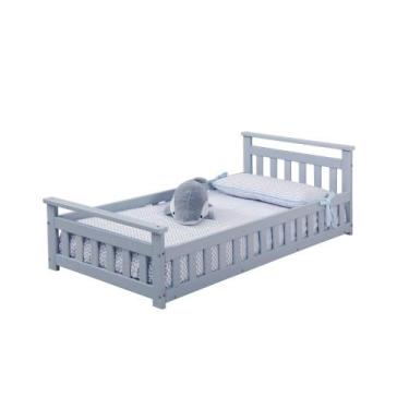 Imagem de Cama Infantil com Grade Bella Maray - Atacadão Maray, Azul Acinzentado