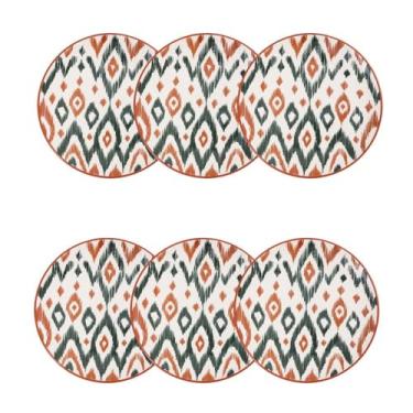 Imagem de Oxford Conjunto Com Pratos Sobremesa 20Cm 06 Peças Unni Boho