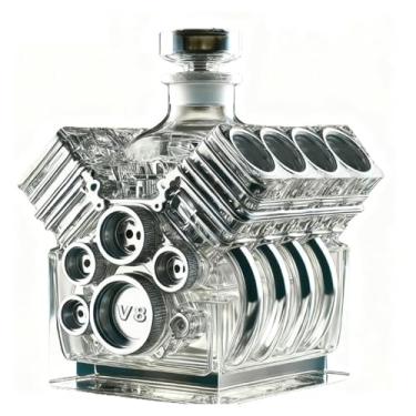 Imagem de Baoblaze Decoração de Garrafa de Uísque Elegante com Rolha para Bebidas Escocesas E Vodka