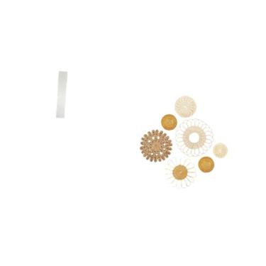 Imagem de Fenteer Abajur de Pé para Sala de Estar com Ornamentos Decorativos Exclusivos de Arte de Parede em Rattan para Decoração de Quarto, Corredor, Café