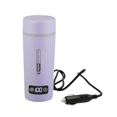Imagem de IEUDNS Aquecedor de canecas para carro, caneca de viagem aquecida, chaleira elétrica para viagens ao ar livre