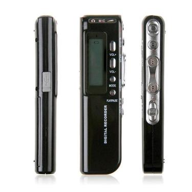 Imagem de Micro Gravador Voz Digital 8Gb Gravação Portátil Reuniões E