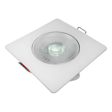 Imagem de Kit 5 Spot Led Quadrado Embutir 6500K 5W Avant Cor Branco