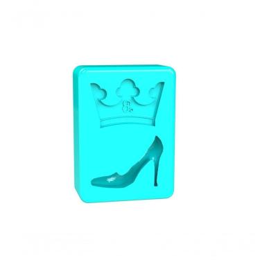 Imagem de Molde Silicone Barbie Coroa E Sapato Hb