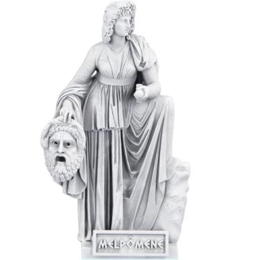 Imagem de Estátua Melpômene - Musa Grega da Tragédia (Cor Mármore)