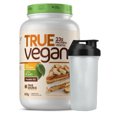 Imagem de Proteina Vegana Banoffe Crispy 837g Coqueteleira True Source-Unissex