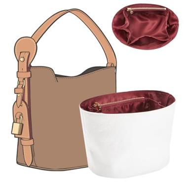 Imagem de Doxo Inserção organizadora de bolsa DupontPaper para LV All In BB, premium resistente à água, tudo em BB com zíper, bolsa de armazenamento leve e resistente a rasgos, divisória modeladora para bolsas