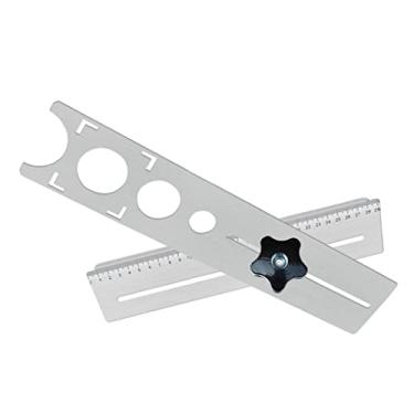 Imagem de Localizador de furos para ladrilhos de cerâmica de aço inoxidável Ferramenta de puncionamento de furos Conjunto DIY Ferramenta elétrica de acessórios , 40x7,5cm