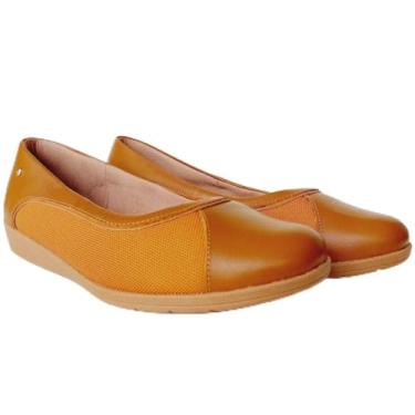 Imagem de Sapatilha Feminina Usaflex Cor:Canela;Tamanho:34