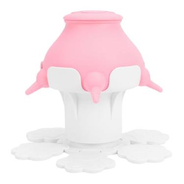 Imagem de RiToEasysports Mamilo Alimentador de Leite para Filhotes, Kit de Alimentação de Mamadeira para Gatinhos à Prova de Vazamento de Silicone Com 4 Mamilos para Filhotes Recém-nascidos, Gatos, Animais de