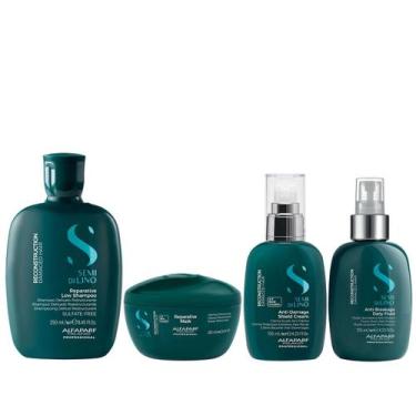 Imagem de Kit Alfaparf Semi Di Lino Reconstruction - Shampoo 250ml + Máscara 200