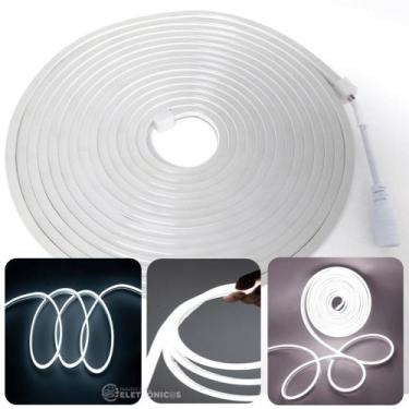 Imagem de Fita Neon Cor Branco frio Super LED Potente Para Decoração , Festas 5 