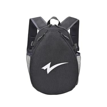 Imagem de UGPLM Bolsa para raquete de tênis com alça de ombro ajustável, bolsa premium de grande capacidade para badminton, mochila para tênis para treino e, Cinza Escuro