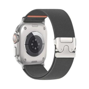 Imagem de Pulseira De Nylon Trançada Elástica Para Apple Watch Ultra 2 49mm Séri