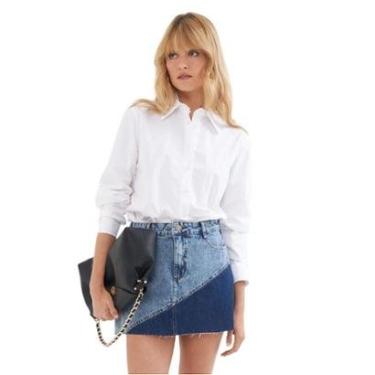 Imagem de Camisa Colcci Alfaiataria Manga Longa Riviera Off Shell Feminina-Feminino