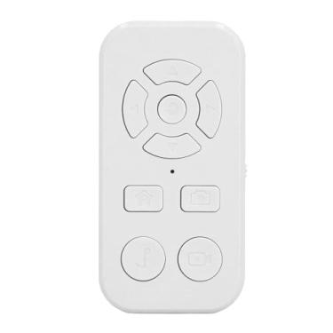 Imagem de KIMISS Controle Remoto Page Turner 9 Teclas Smartphone Sem Fio Rolagem Clicker Recarregável para Gravação de Vídeo Selfies Leitura ABS Type C Bateria de Lítio (Branca)