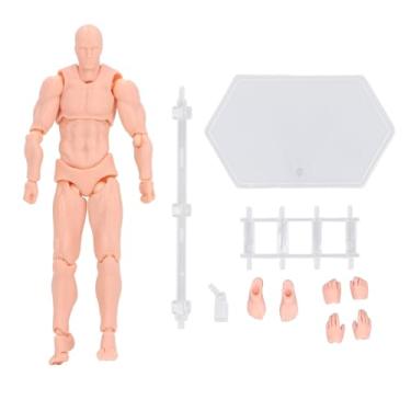 Imagem de ZJchao Modelo de Desenho de Figura de Ação Manequim Profissional de Artista Em PVC Com Junta Ajustável Com Suporte de Exibição para Artistas, Fotógrafos, Estudantes e Colecionadores (PVC)