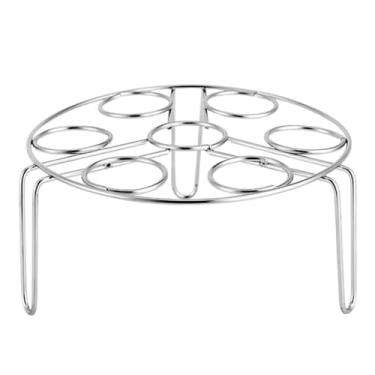 Imagem de Prateleira isolada de 3 cm de altura Suporte de bandeja de cozimento a vapor prática engrossada com tripé durável para ovos