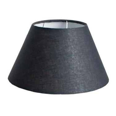 Imagem de Cúpula Abajur Clássica Tecido Algodão 27x17x43cm Soquete E27 Ref 23 - 