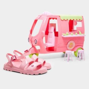 Imagem de Sandália Infantil Grendene Barbie Com Sorveteria Menina-Feminino