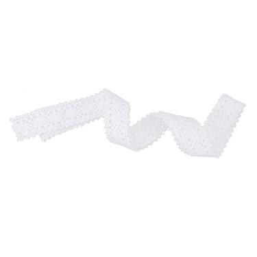 Imagem de Fita de renda guarnição vintage, fita branca, fio de algodão, renda para decoração de natal, projetos de artesanato diy, 20 jardas, 1.9cm de largura (Branca)