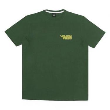 Imagem de Camiseta Volcom Migrane - Verde Escuro-Masculino