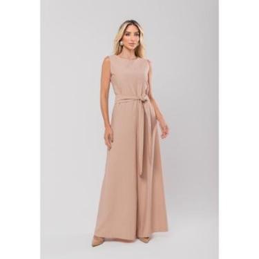 Imagem de Macacão Regata Feminino Alfaiataria Pantalona Salvatore Fashion-Feminino