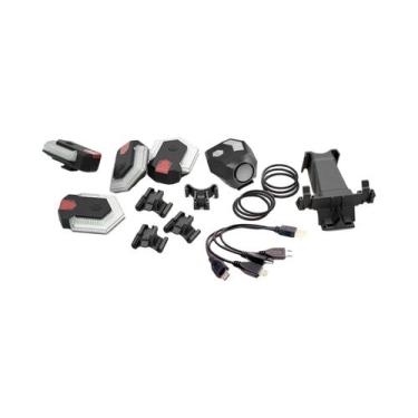 Imagem de Lanterna De Bicicleta LED Com Controle Remoto Sem Fio, Sinalizador, Bu