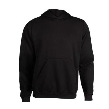 Imagem de Moletom Masculino Desayner Capuz Bolso Canguru Preto, Preto, M