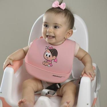 Imagem de Babador Impermeável de Silicone para Bebê 23 cm x 30 cm - Turma da Mon