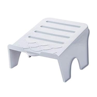 Imagem de HHHJQFAAT Organizador de armário duplo para sala de estar organizador de armário beliche dormitório prateleira organizador de sapatos rack de armazenamento caixa de sapatos (cor: A) (B)