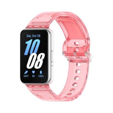 Imagem de Pulseira De Silicone TPU Transparente Que Muda De Cor Para Samsung Fit