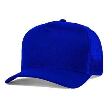 Imagem de Kit 10 Bonés Trucker Redinha Tela Aba Curva Cor:Azul RoyalTamanho:Únic