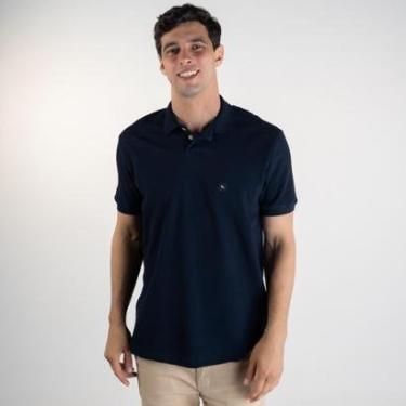 Imagem de Camisa Polo Acostamento Texturizada Azul Marinho-Masculino