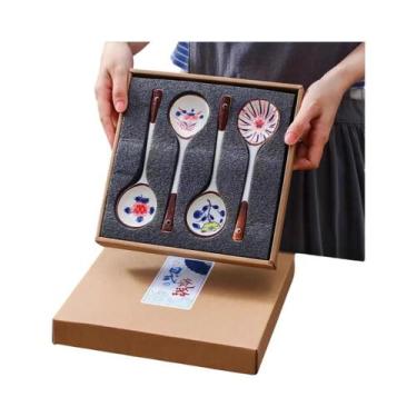 Imagem de Conjunto De Colheres De Cerâmica Ecológicas De Alta Qualidade Para Uso