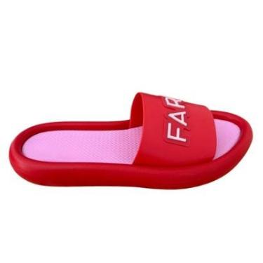 Imagem de Sandália Farm Logo Emborrachado Vermelho-Feminino