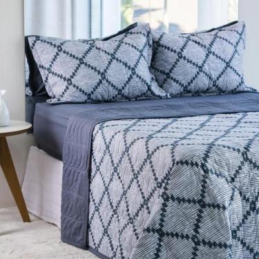 Imagem de Conjunto Cobre Leito Malha 100% Algodão 2 Pças para Solteiro - Bella E