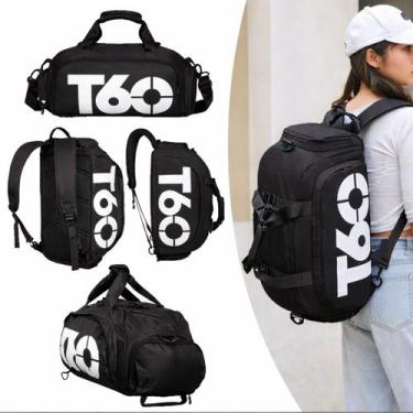 Imagem de Bolsa Academia T60 Grande Esportiva Treino Fitness Viagem Masculina Re