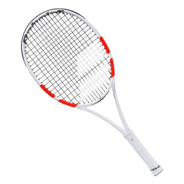 Imagem de Raquete de Tênis Babolat Pure Strike Junior 26 250g Branco Vermelho e 